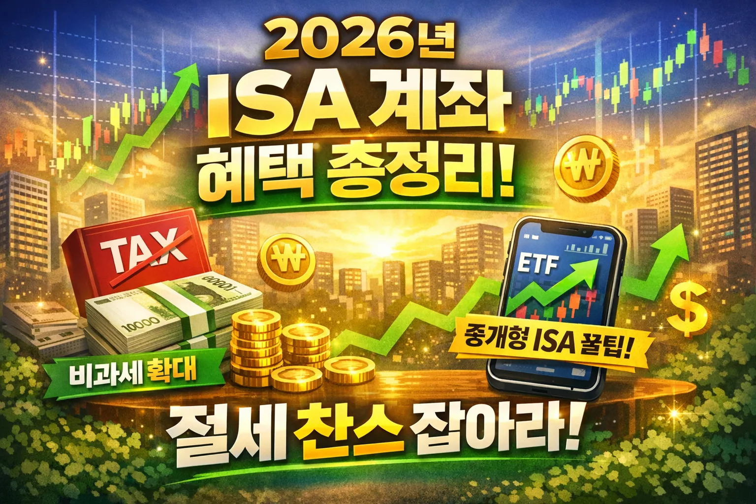 나만의 ISA 계좌 혜택은? 비과세 한도 확대 소식과 중개형 ISA 활용법