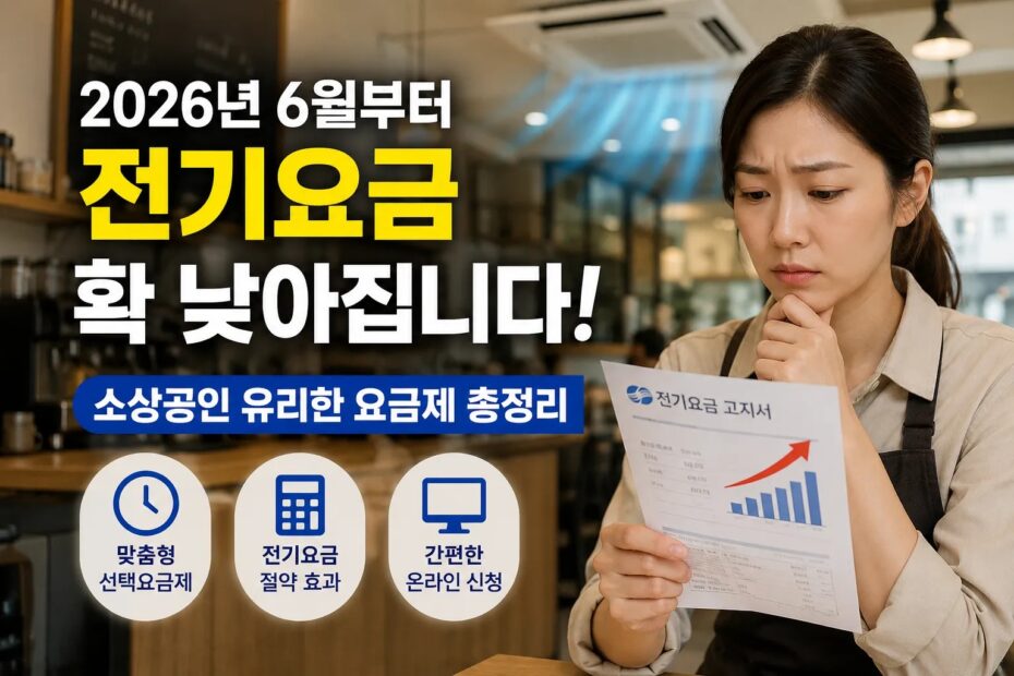 소상공인< 전기요금 인하< 6월 개편< 자영업자< 한전 요금제