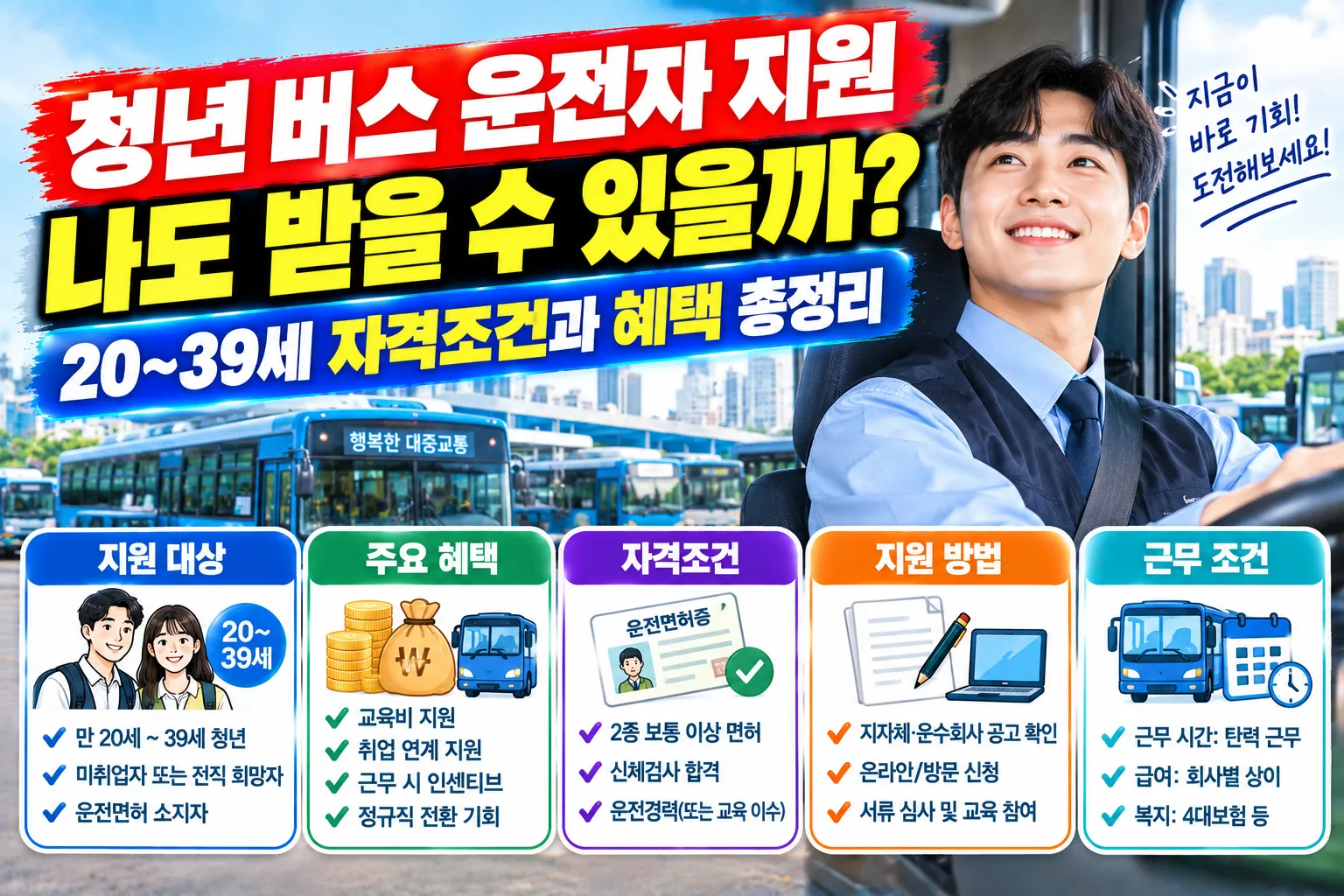 청년 버스 운전자 지원